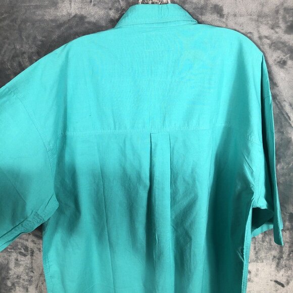 Introspect Men’s Shirt Button Up Large X Tall Marine Color Fishing Shirt - Picture 11 of 12